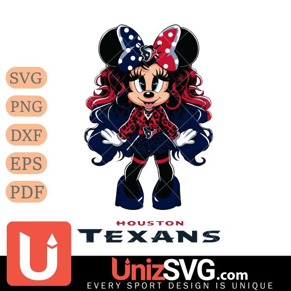 Houston Texans Beauty Minnie Mouse