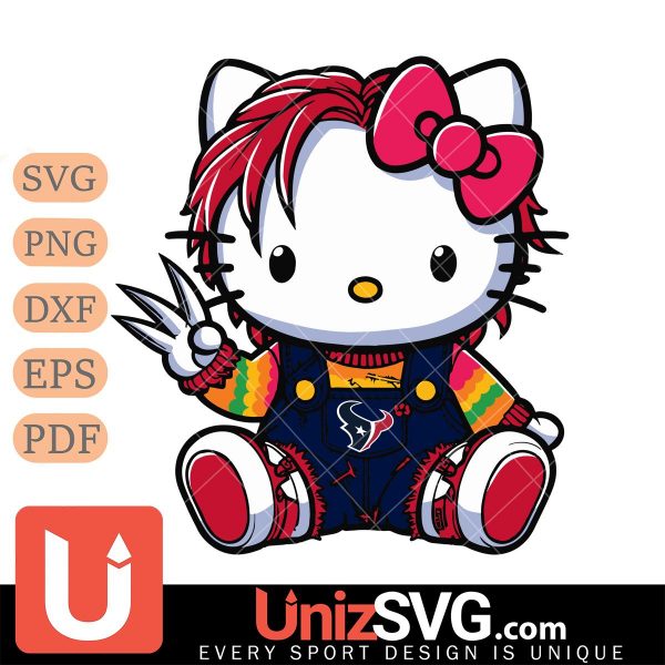 Houston Texans Hello Kitty Chucky Horror