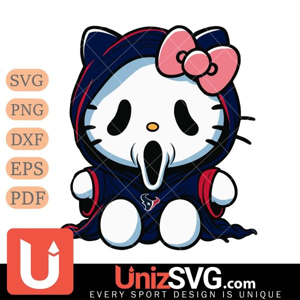 Houston Texans Hello Kitty GhostFace Horror