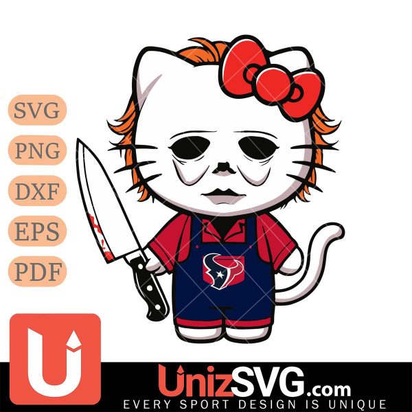 Houston Texans Hello Kitty Michael Myers Horror