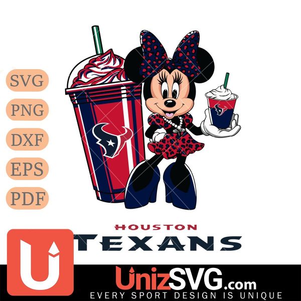 Houston Texans Minnie Mouse Fan And Coffee