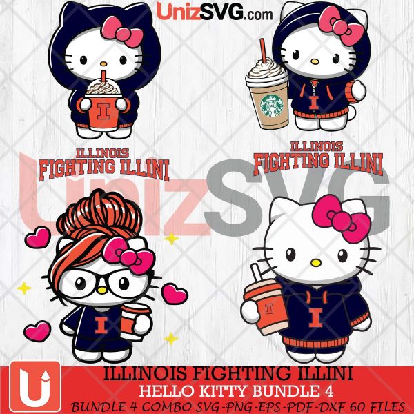 Illinois Fighting Illini Hello Kitty bundle 4