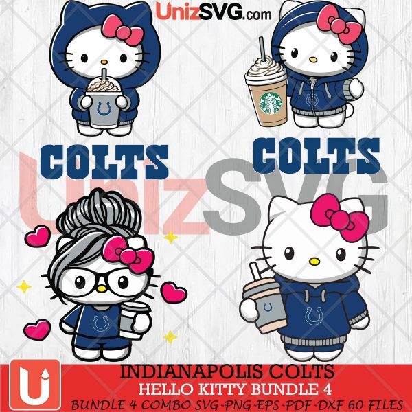 Indianapolis Colts Hello Kitty SVG