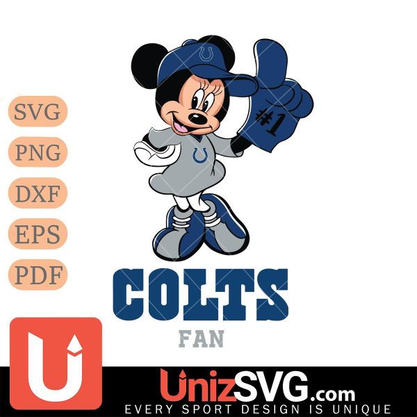 Indianapolis Colts #1 Fan Minnie Mouse