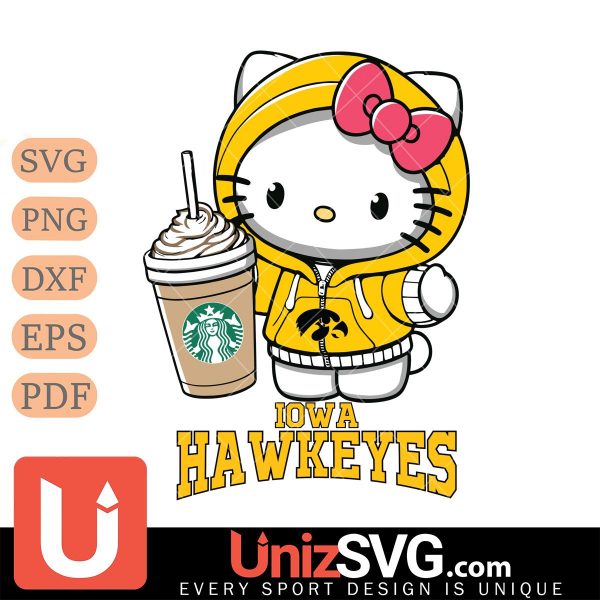 Iowa Hawkeyes Hello Kitty Starbucks