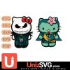 Jacksonville Jaguars Hello Kitty Jack Skellington & Sally Horror