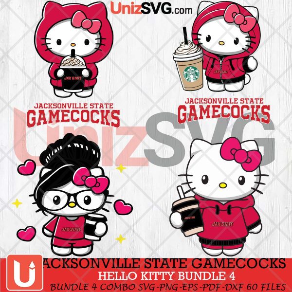 Jacksonville State Gamecocks Hello Kitty bundle 4