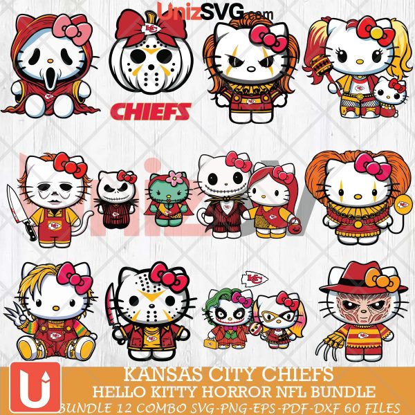 Kansas City Chiefs Hello Kitty Horror bundle 12