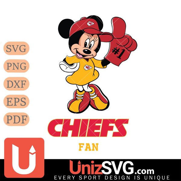 Kansas City Chiefs #1 Fan Minnie Mouse