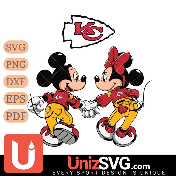 Kansas City Chiefs Fan Minnie And Mickey Love