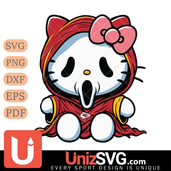 Kansas City Chiefs Hello Kitty GhostFace Horror