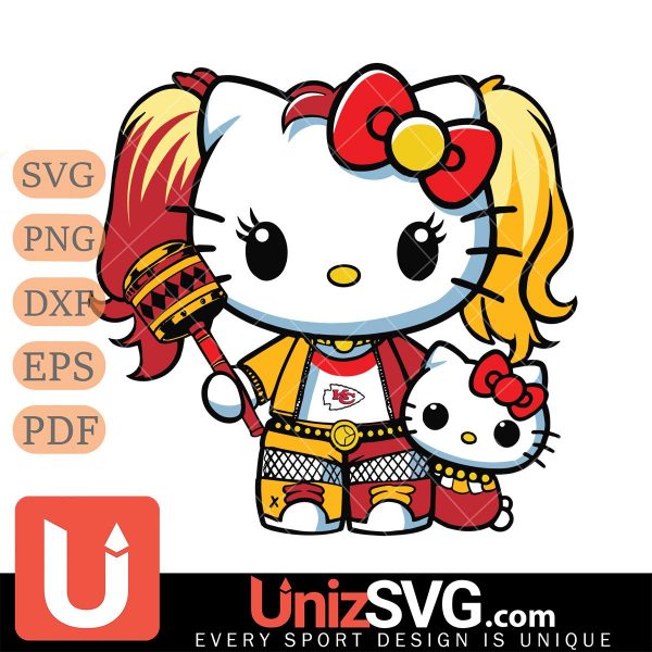 Kansas City Chiefs Hello Kitty Harley Quinn Horror