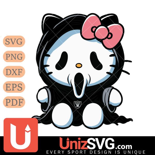 Las Vegas Raiders Hello Kitty GhostFace Horror