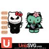 Las Vegas Raiders Hello Kitty Jack Skellington & Sally Horror