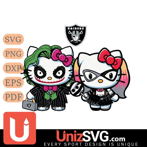 Las Vegas Raiders Hello Kitty Joker x Harley Quinn Horror