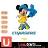 Los Angeles Chargers #1 Fan Minnie Mouse