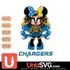 Los Angeles Chargers Beauty Minnie Mouse