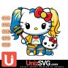 Los Angeles Chargers Hello Kitty Harley Quinn Horror