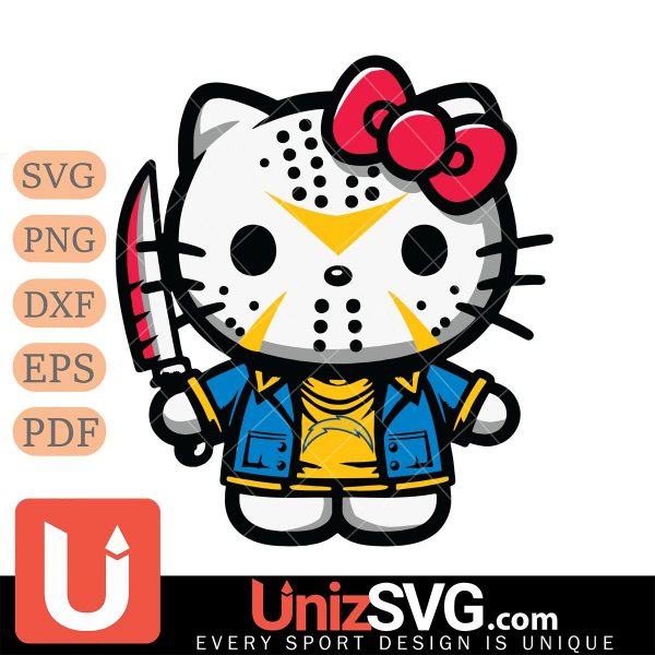 Los Angeles Chargers Hello Kitty Jason Voorhees Horror