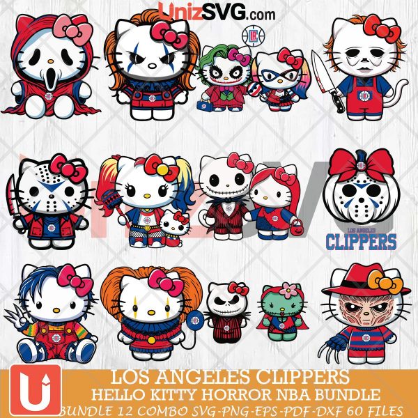 Los Angeles Clippers Hello Kitty Horror bundle 12