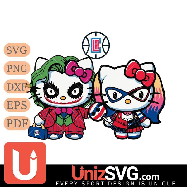 Los Angeles Clippers Hello Kitty Joker x Harley Quinn Horror