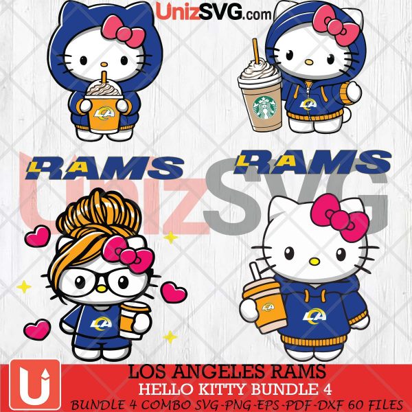 Los Angeles Rams Hello Kitty SVG