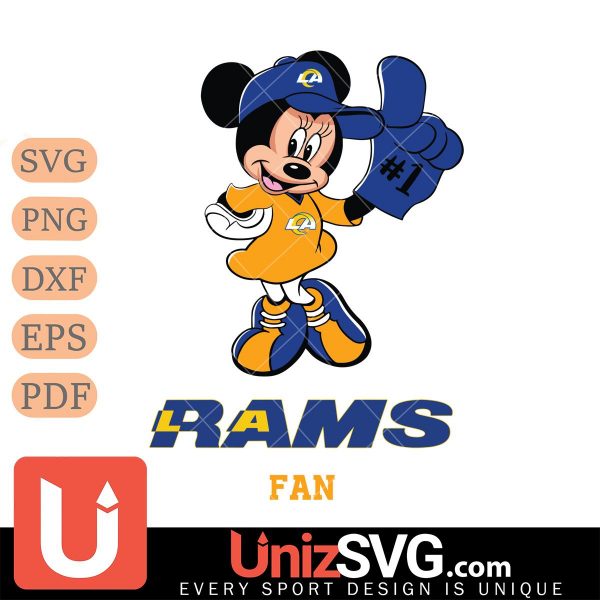 Los Angeles Rams #1 Fan Minnie Mouse