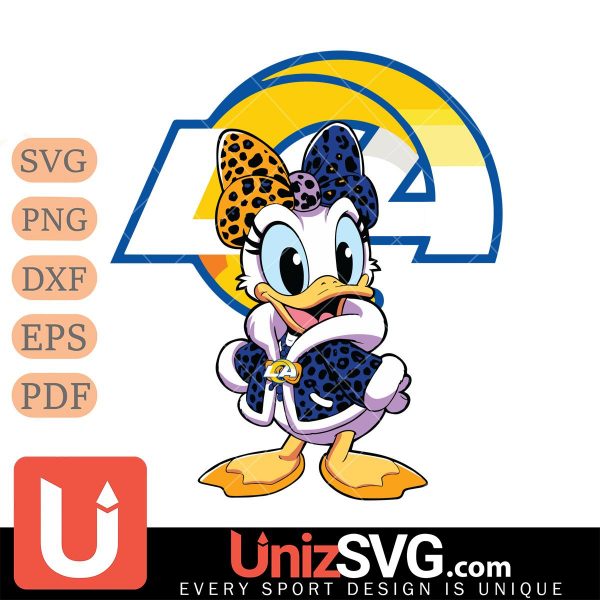 Los Angeles Rams Fancy Daisy Duck Disney