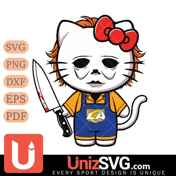 Los Angeles Rams Hello Kitty Michael Myers Horror