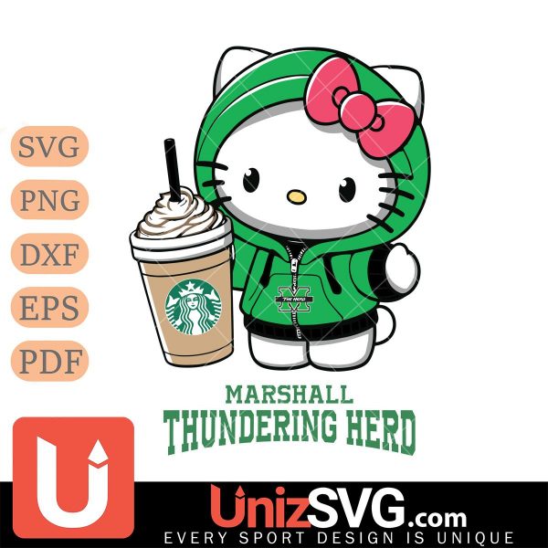 Marshall Thundering Herd Hello Kitty Starbucks