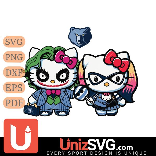 Memphis Grizzlies Hello Kitty Joker x Harley Quinn Horror