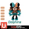 Miami Dolphins Beauty Minnie Mouse