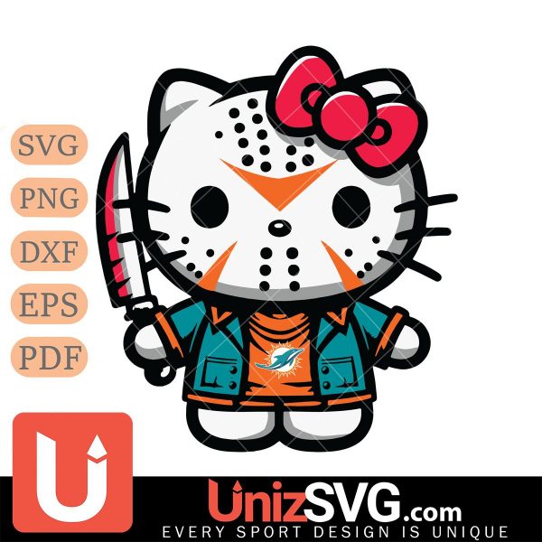 Miami Dolphins Hello Kitty Jason Voorhees Horror