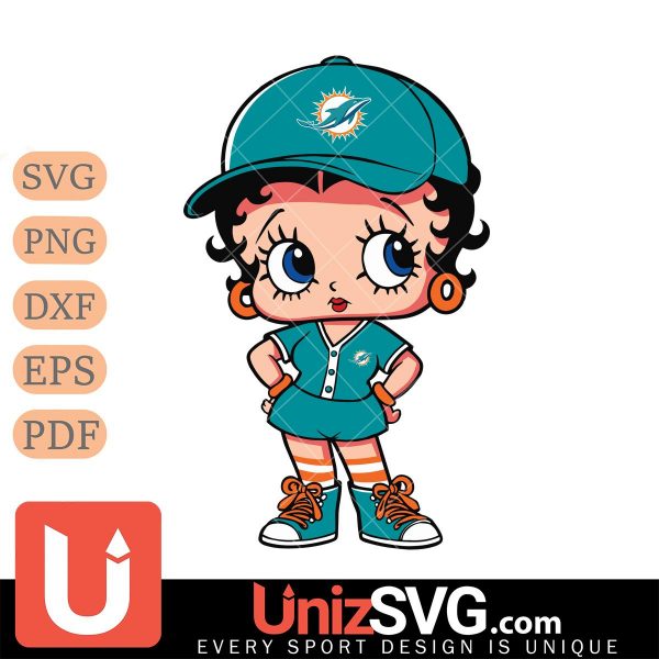 Miami Dolphins betty boop