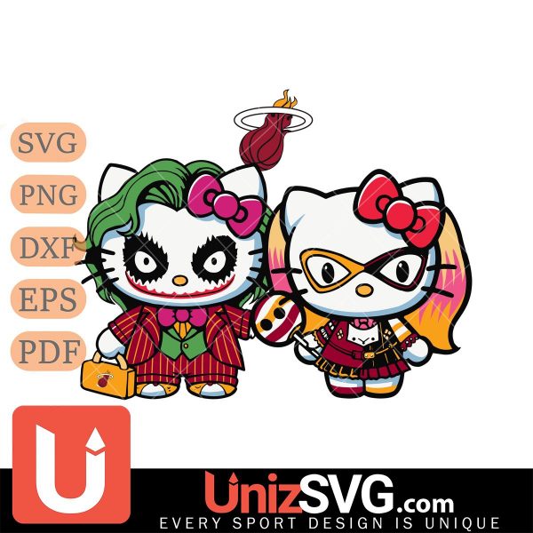 Miami Heat Hello Kitty Joker x Harley Quinn Horror