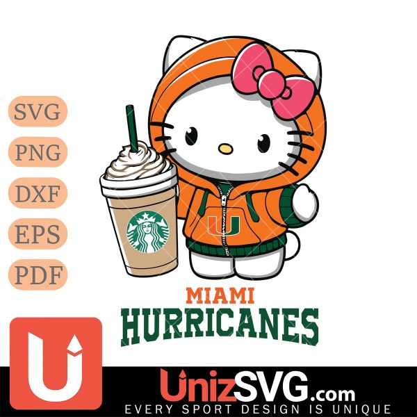 Miami Hurricanes Hello Kitty Starbucks