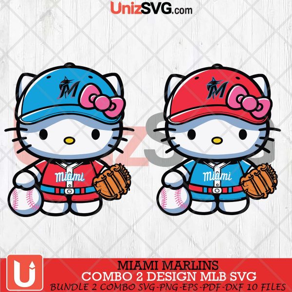 Miami Marlins Hello Kitty Bundle 2 SVG