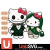 Milwaukee Bucks Hello Kitty Skellington & Sally Horror