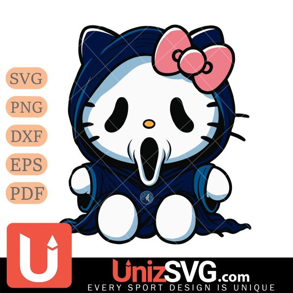 Minnesota Timberwolves Hello Kitty GhostFace Horror