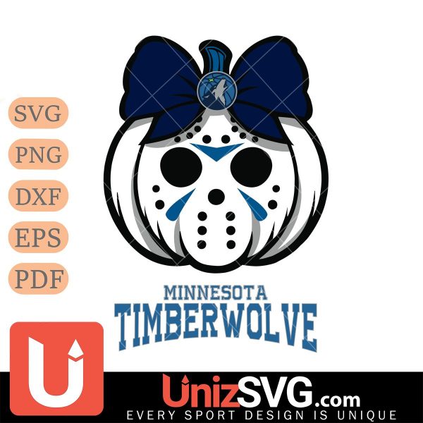 Minnesota Timberwolves Hello Kitty Jason Voorhees pumpkin Horror