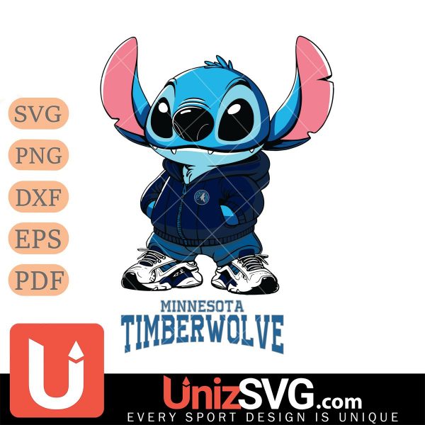 Minnesota Timberwolves Stitch Disney NBA