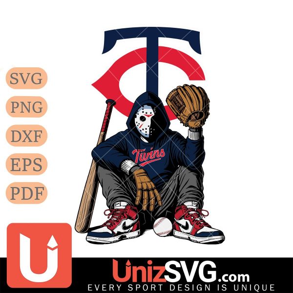 Minnesota Twins MLB Jason Voorhees Halloween SVG