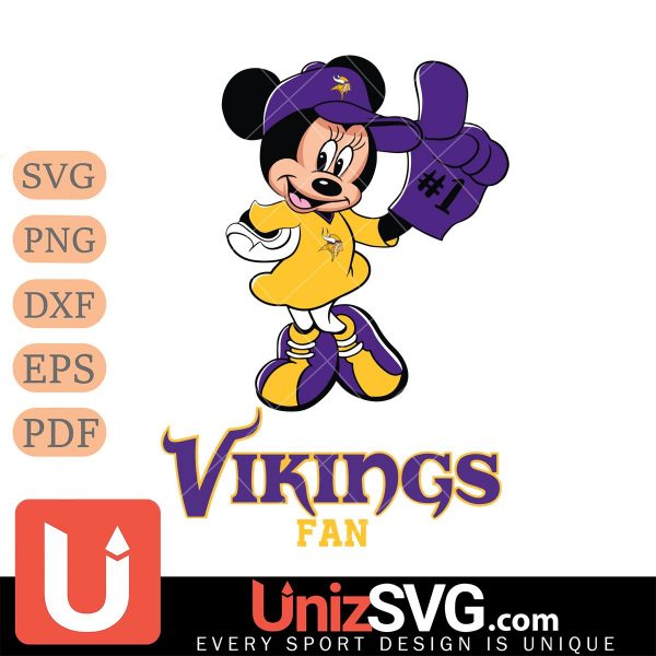 Minnesota Vikings #1 Fan Minnie Mouse