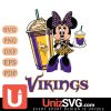 Minnesota Vikings Minnie Mouse Fan And Coffee