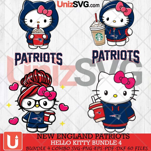 New England Patriots Hello Kitty SVG