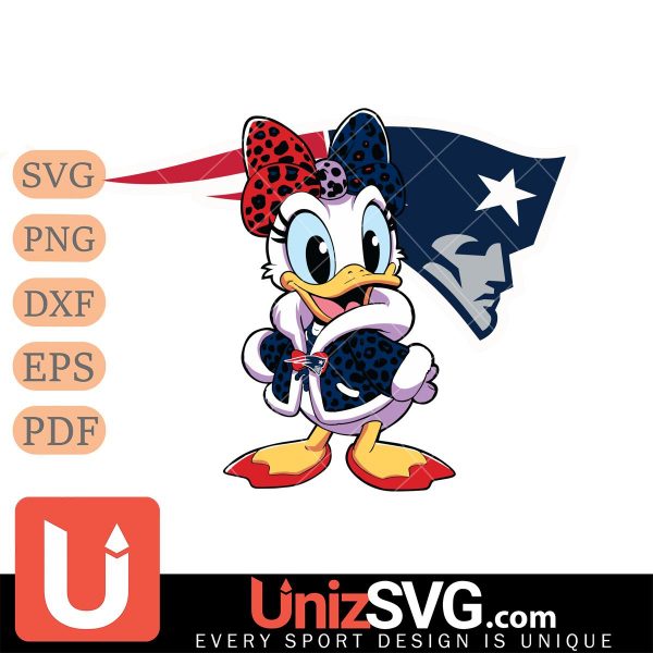 New England Patriots Fancy Daisy Duck Disney