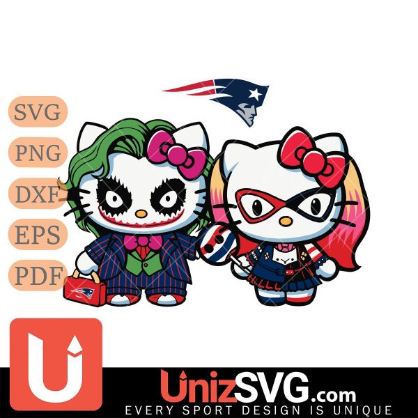 New England Patriots Hello Kitty Joker x Harley Quinn Horror