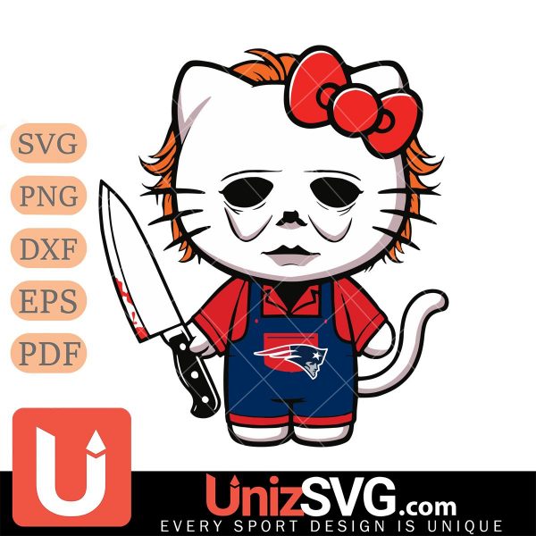 New England Patriots Hello Kitty Michael Myers Horror