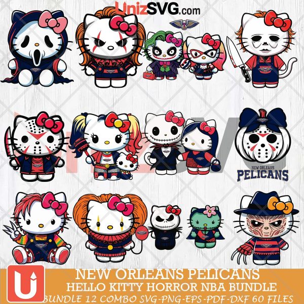 New Orleans Pelicans Hello Kitty Horror bundle 12