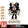 New Orleans Saints Beauty Minnie Mouse